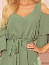 numoco Rochie cu decolteu MARINA - Olive Numoco