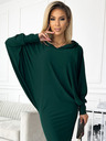 numoco Rochie liliac cu glugă - verde Numoco