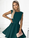 numoco Rochie vaporoasă cu mâneci mici - verde Numoco