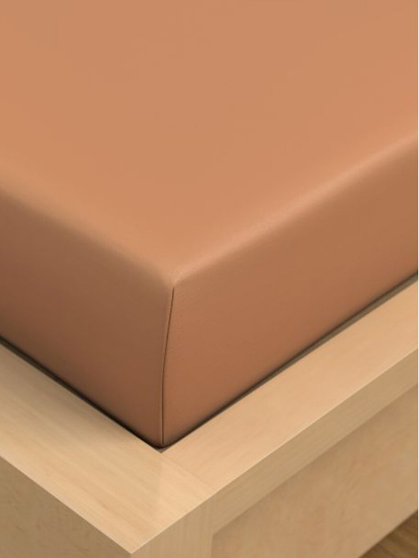 Kvalitex Cearșaf de bumbac 150x230cm bej