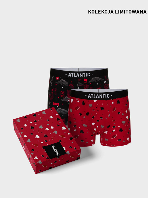 Atlantic Chiloți boxeri pentru bărbați Love ATLANTIC 2Pack