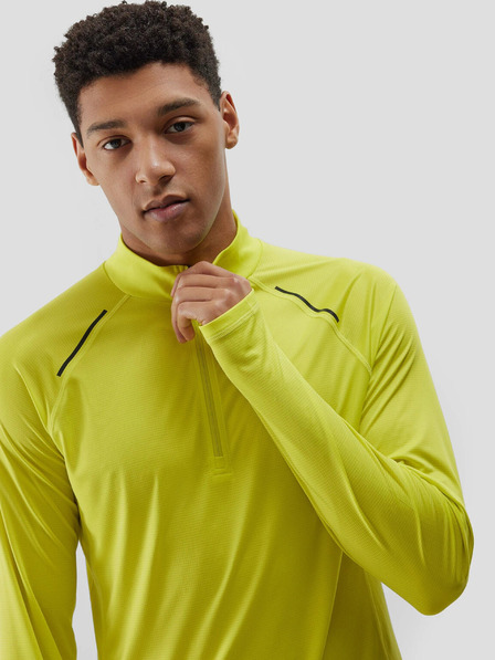 4F Tricou de alergare cu uscare rapidă, cu mânecă lungă, pentru bărbați 4F