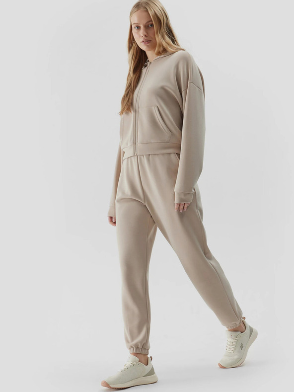 4F Hanorac cu glugă pentru femei, cu fermoar 4F