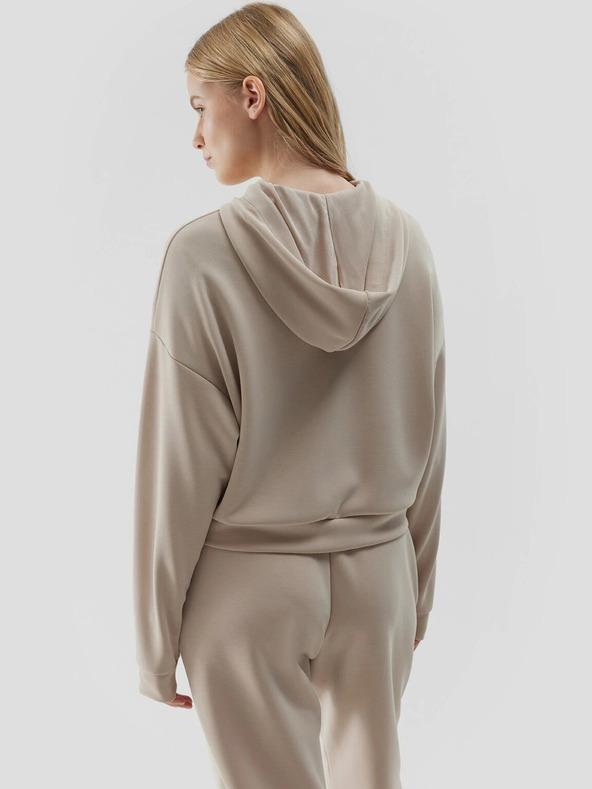 4F Hanorac cu glugă pentru femei, cu fermoar 4F