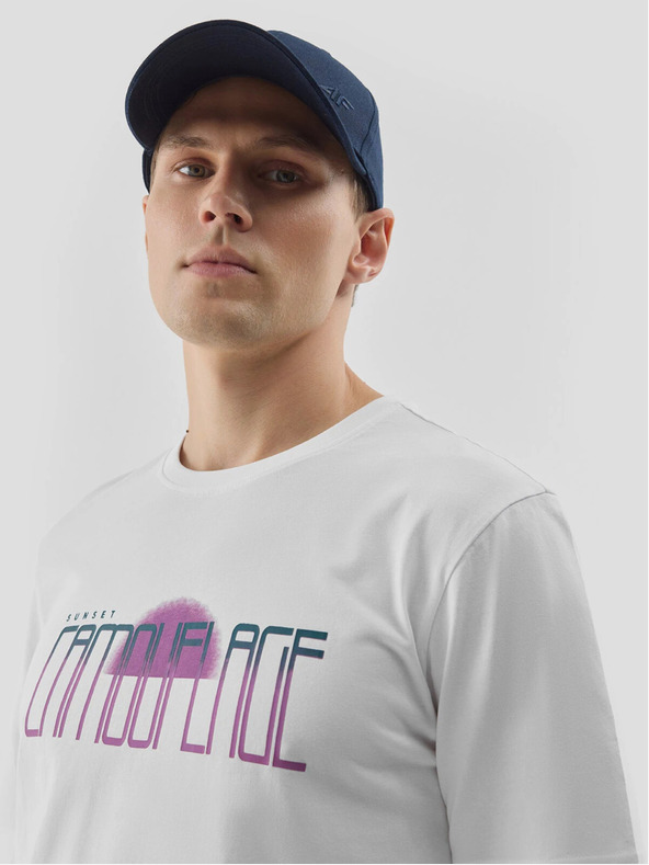 4F Tricou bărbătesc cu imprimeu 4F