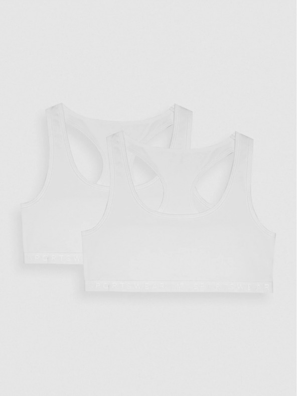 4F Sutien din bumbac pentru femei pentru uz zilnic 4F 2 buc