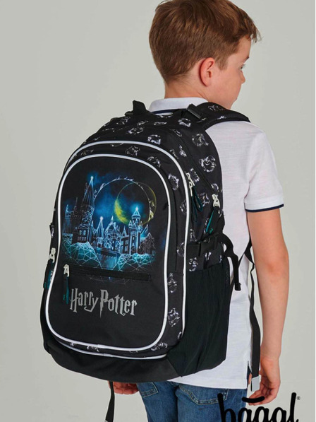 BAAGL  Set școlar negru - rucsac, penar, geantă Baagl Core Harry Potter Hogwarts