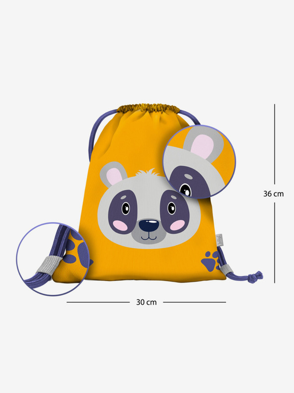 BAAGL  Geantă preșcolară galbenă Baagl Raton