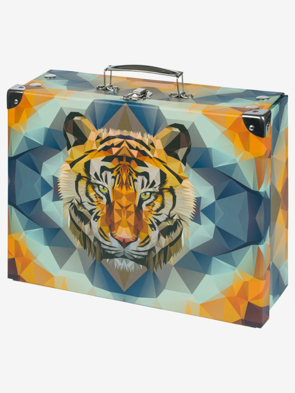 BAAGL  Geantă școlară pliabilă portocalie cu fitinguri Baagl Tiger