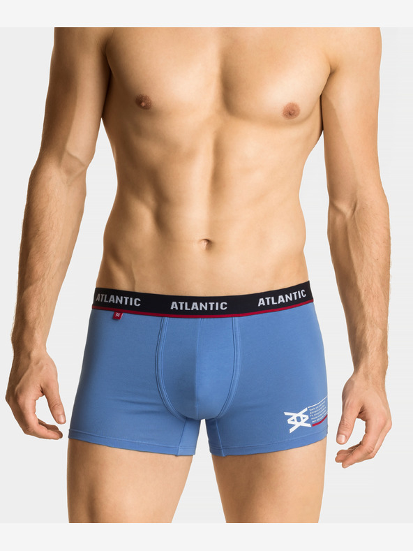 Atlantic 3-PACK Bărbați ATLANTIC Boxer Briefs - albastru marin