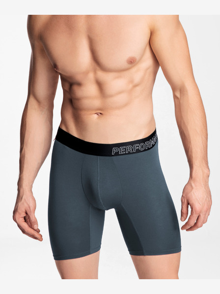 Atlantic Pantaloni scurți Boxer Bamboo pentru bărbați ATLANTIC Performance - Verde deschis