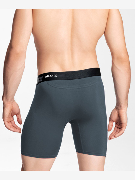 Atlantic Pantaloni scurți Boxer Bamboo pentru bărbați ATLANTIC Performance - Verde deschis