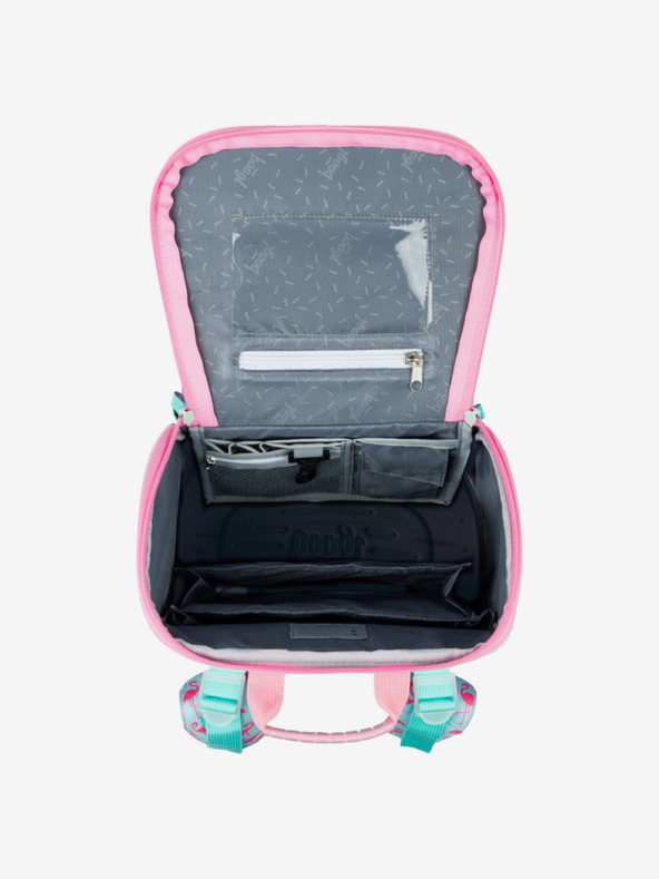 BAAGL  Geantă de școală roz Zippy Baagl Flamingo