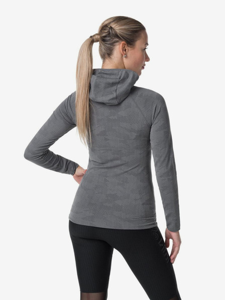 Kilpi Tricou sport cu glugă, gri, pentru femei Kilpi Ninja