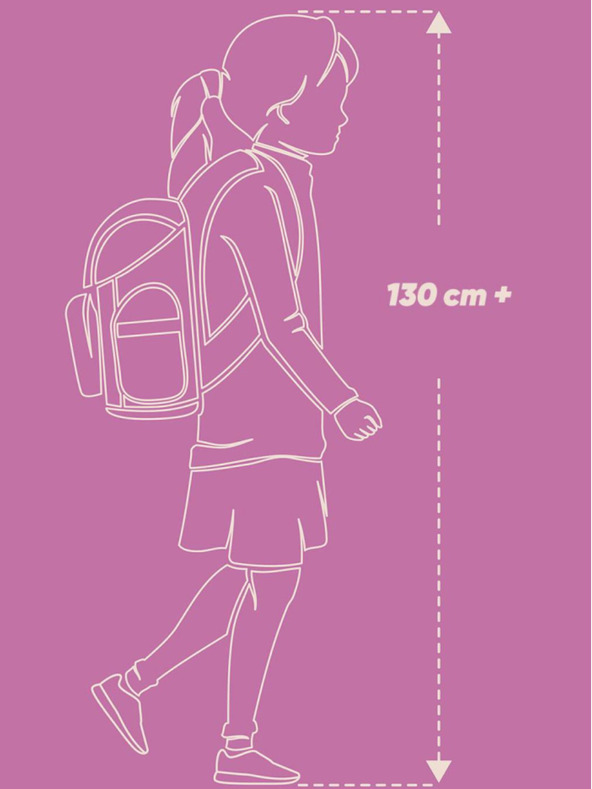 BAAGL  Violet 3 set skate galaxie: rucsac, husă pentru creioane, geantă Baagl