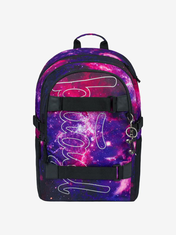 BAAGL  Violet 3 set skate galaxie: rucsac, husă pentru creioane, geantă Baagl