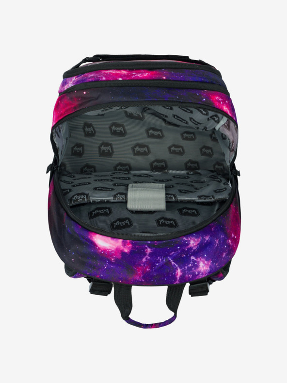 BAAGL  Violet 3 set skate galaxie: rucsac, husă pentru creioane, geantă Baagl