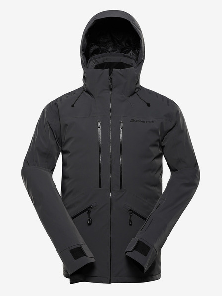 ALPINE PRO Geacă de schi pentru bărbați cu membrană ptx pentru zăpadă ALPINE PRO REAS dk.true gray