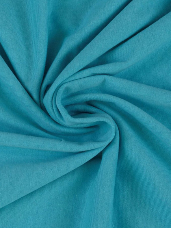 Kvalitex Cearșaf Jersey pentru copii 70x140cm turcoaz Kvalitex