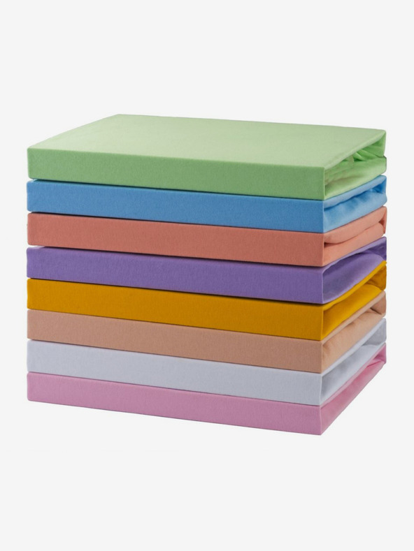 Kvalitex Cearșaf Jersey pentru copii 70x140cm somon Kvalitex