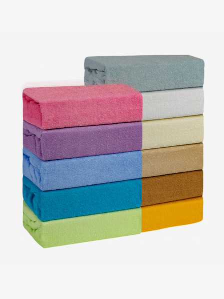 Kvalitex Cearșaf Terry pentru copii 60x120cm bej deschis Kvalitex