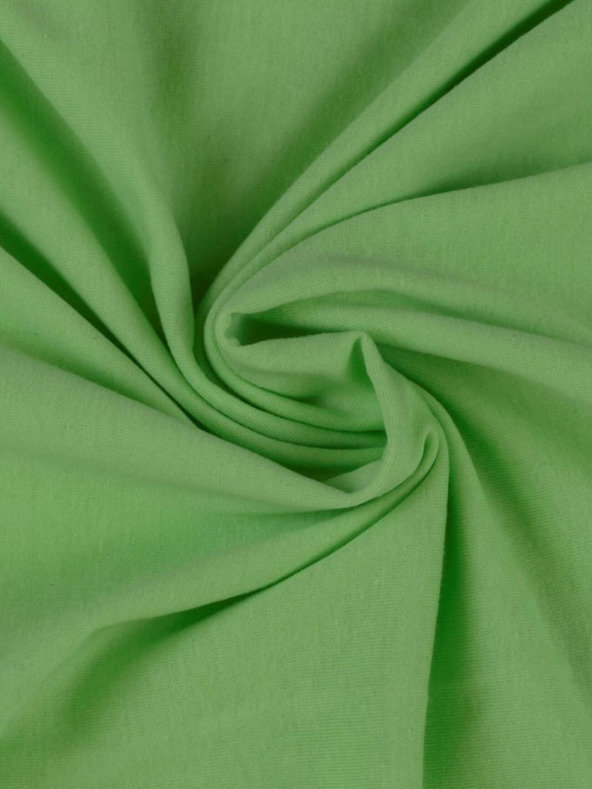 Kvalitex Cearșaf Jersey pentru copii 60x120cm verde deschis Kvalitex