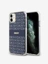DKNY PC/TPU Repeat Pattern Tonal Stripe Magsafe Back Cover pentru iPhone 11 albastru DKNY