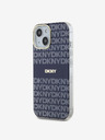 DKNY PC/TPU Repeat Pattern Tonal Stripe Magsafe Back Cover pentru iPhone 15 albastru DKNY