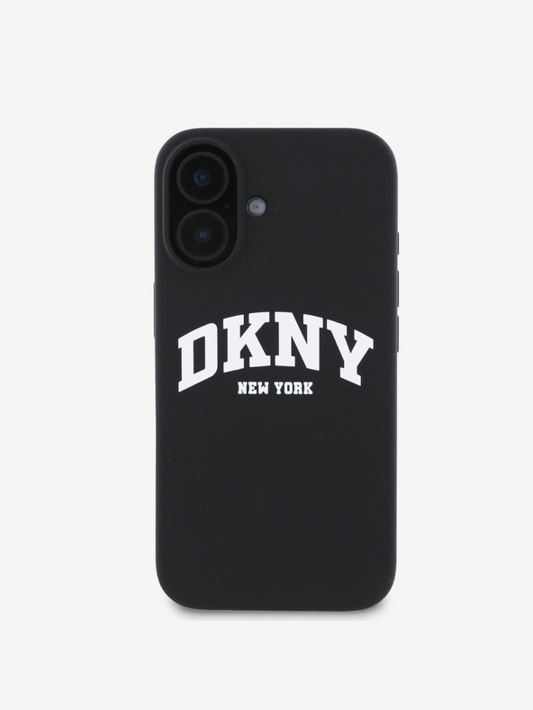 DKNY DKNY Liquid Silicone Arch Logo MagSafe Back Cover pentru iPhone 16 negru