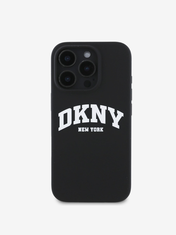 DKNY DKNY Liquid Silicone Arch Logo MagSafe Back Cover pentru iPhone 16 Pro Max negru