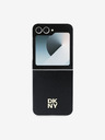 DKNY DKNY PU Leather Stack Logo Back Cover pentru Samsung Galaxy Z Flip 6 Negru