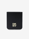 DKNY DKNY PU Leather Stack Logo Back Cover pentru Samsung Galaxy Z Flip 6 Negru