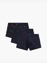Atlantic Pantaloni scurți pentru bărbați ATLANTIC 3Pack Boxer - albastru închis