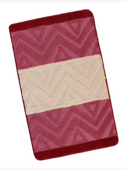 Bellatex Covor de baie 60x100cm chevron burgundy Bellatex