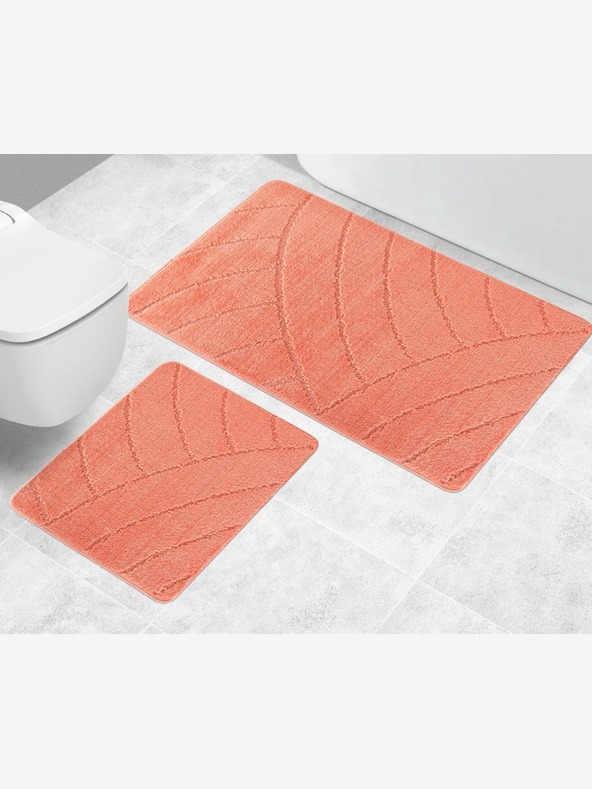 Bellatex Covoraș de baie și toaletă arcuri somon Bellatex