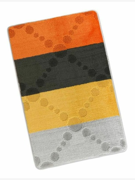Bellatex Covor de baie 60x100cm gri și galben Bellatex
