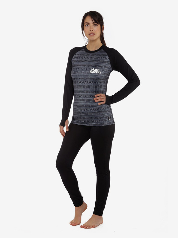 Horsefeathers Pantaloni termici Mirra Horsefeathers - negru