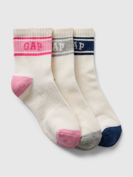 GAP Șosete cu logo pentru copii 3 perechi GAP