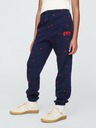 GAP Pantaloni de trening fleece logo army pentru copii GAP