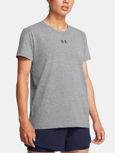 Under Armour Tricou Under Armour UA Rival Core SS-GRY pentru femei