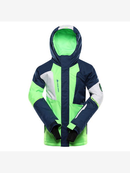 ALPINE PRO Geacă de schi pentru copii cu membrană ptx snow ALPINE PRO DEARO neon green gecko
