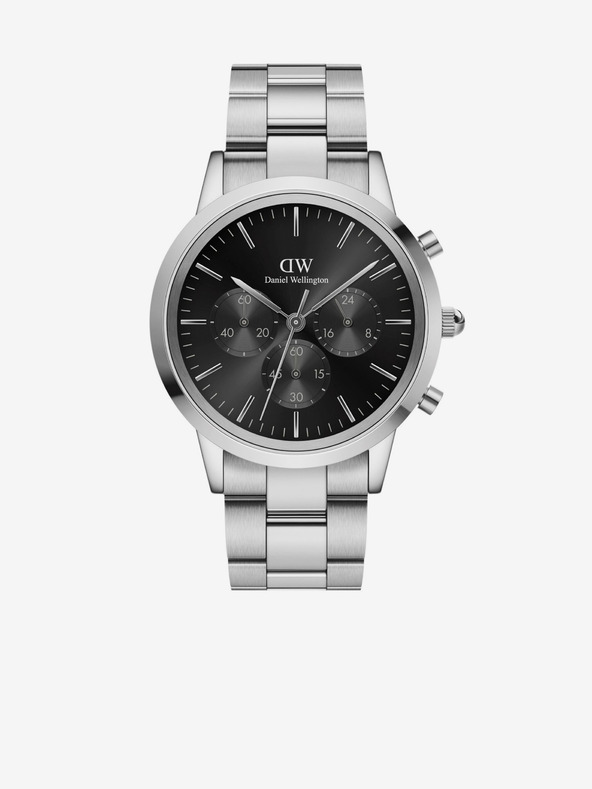 Daniel Wellington Ceas argintiu pentru bărbați Daniel Wellington Iconic DW00100645