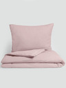 Kvalitex Lenjerie de pat extensibilă din flanelă 140x220, 70x90cm roz