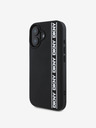 DKNY DKNY 3D cauciuc Repeat Logo Line Back Cover pentru iPhone 16 negru