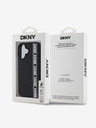 DKNY DKNY 3D cauciuc Repeat Logo Line Back Cover pentru iPhone 16 negru