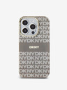 DKNY PC/TPU Repeat Pattern Tonal Stripe Magsafe Back Cover pentru iPhone 13 Pro Max bej DKNY
