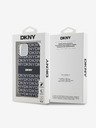 DKNY PC/TPU Repeat Pattern Tonal Stripe Magsafe Back Cover pentru iPhone 15 negru DKNY