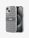 DKNY PC/TPU Repeat Pattern Tonal Stripe Magsafe Back Cover pentru iPhone 14 bej DKNY