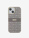 DKNY PC/TPU Repeat Pattern Tonal Stripe Magsafe Back Cover pentru iPhone 14 bej DKNY