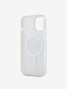DKNY PC/TPU Repeat Pattern Tonal Stripe Magsafe Back Cover pentru iPhone 14 bej DKNY